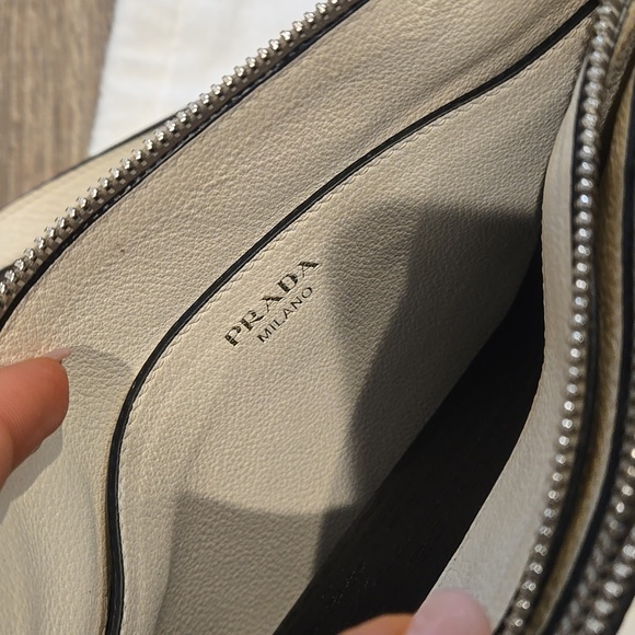 White Prada Shoulder Bag Authentic - Picture 4 of 12